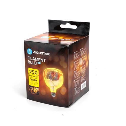 Bombilla LED FILAMENT G125 E27/4W/230V 1800K - Aigostar