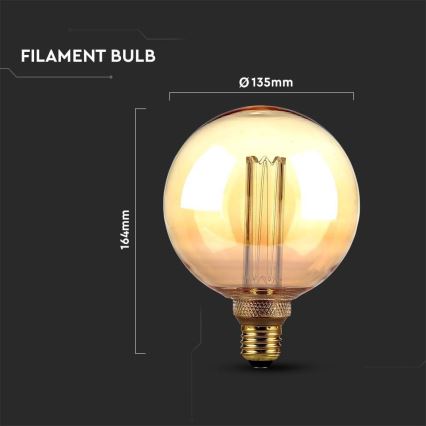Bombilla LED FILAMENT G125 E27/4W/230V 1800K Art Edition