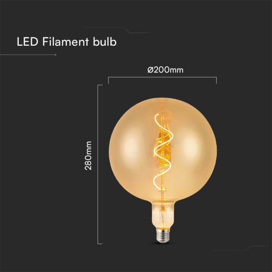 Bombilla LED FILAMENT G200 E27/4W/230V 2700K