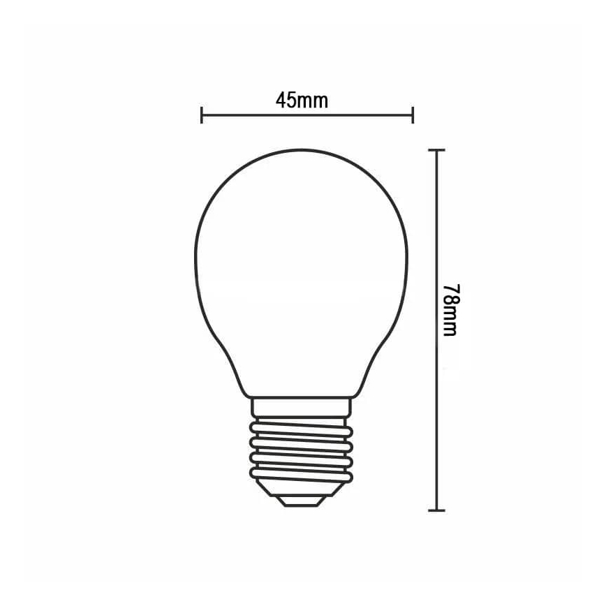 Bombilla LED FILAMENT G45 E14/4W/230V 4000K