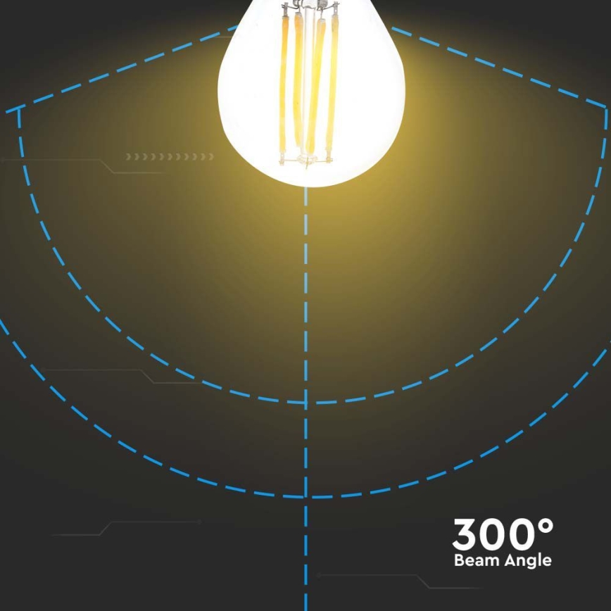 Bombilla LED FILAMENT G45 E27/6W/230V 3000K