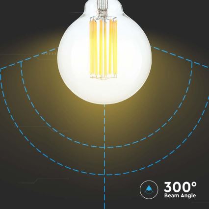 Bombilla LED FILAMENT G95 E27/6W/230V 3000K
