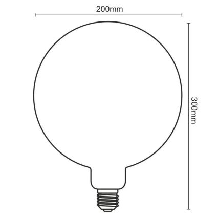 Bombilla LED FILAMENT SPIRAL VINTAGE G200 E27/4W/230V 2000K