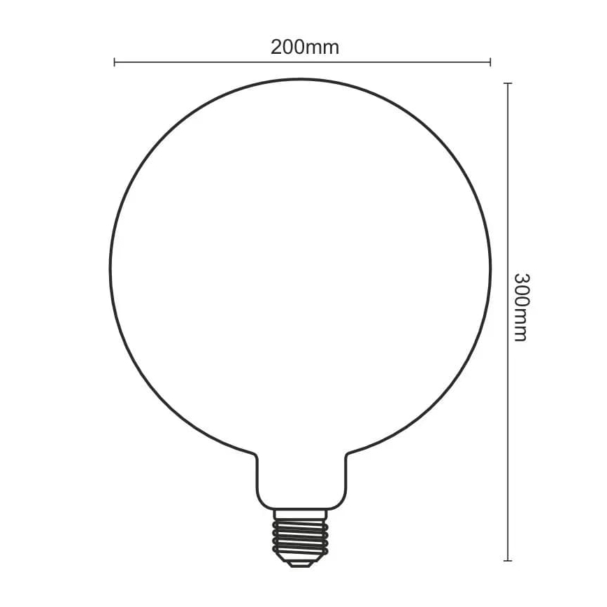 Bombilla LED FILAMENT SPIRAL VINTAGE G200 E27/4W/230V 2000K