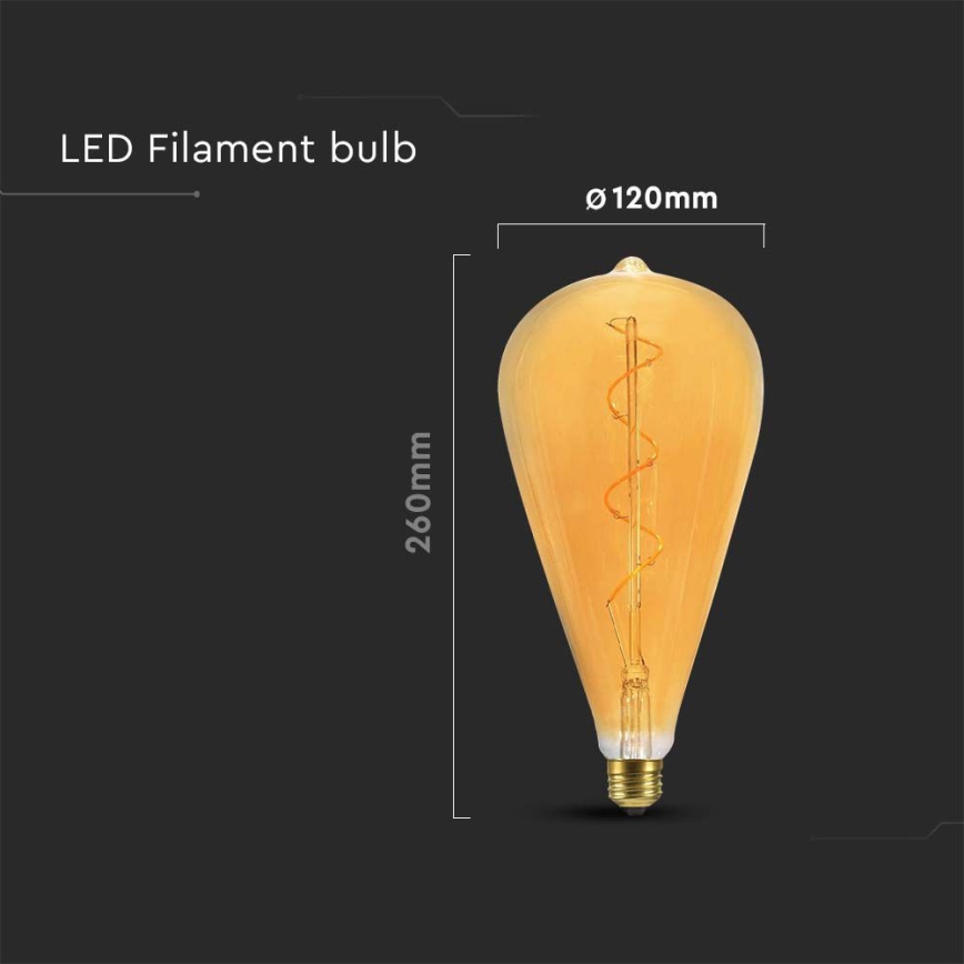 Bombilla LED FILAMENT ST120 E27/4W/230V 2700K