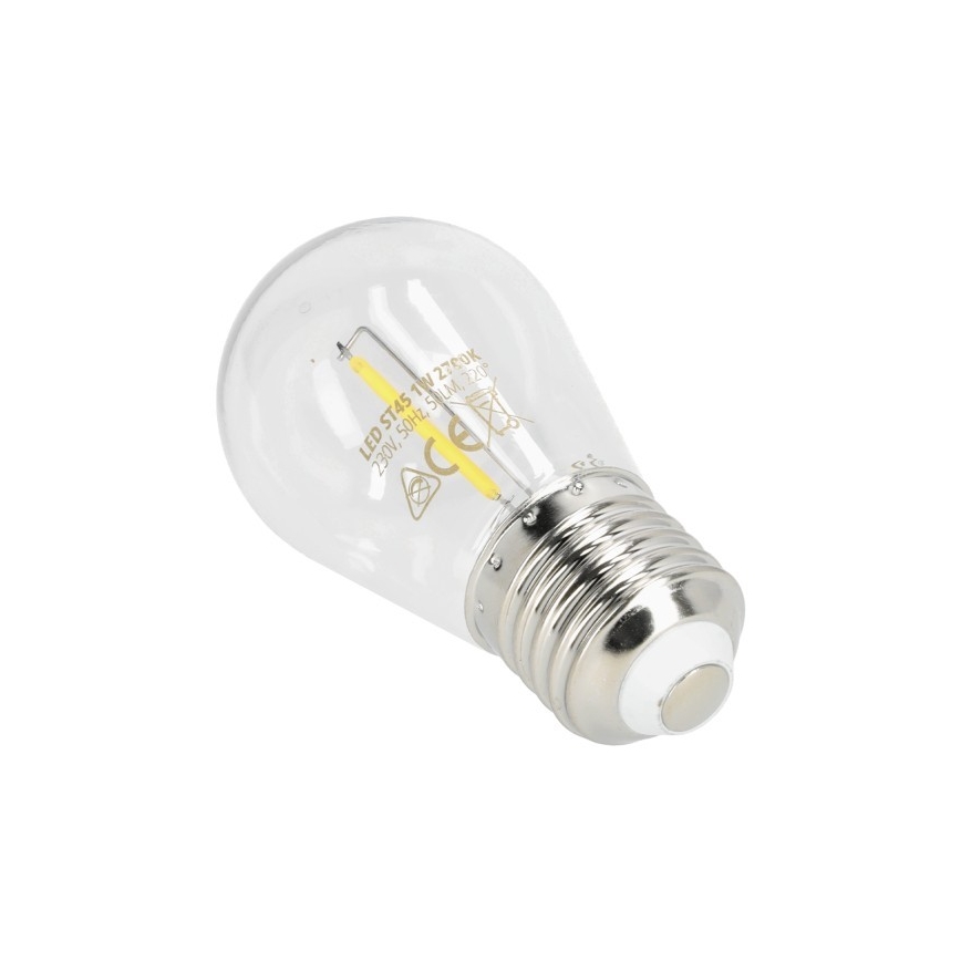 Bombilla LED FILAMENT ST45 E27/1W/230V 2700K