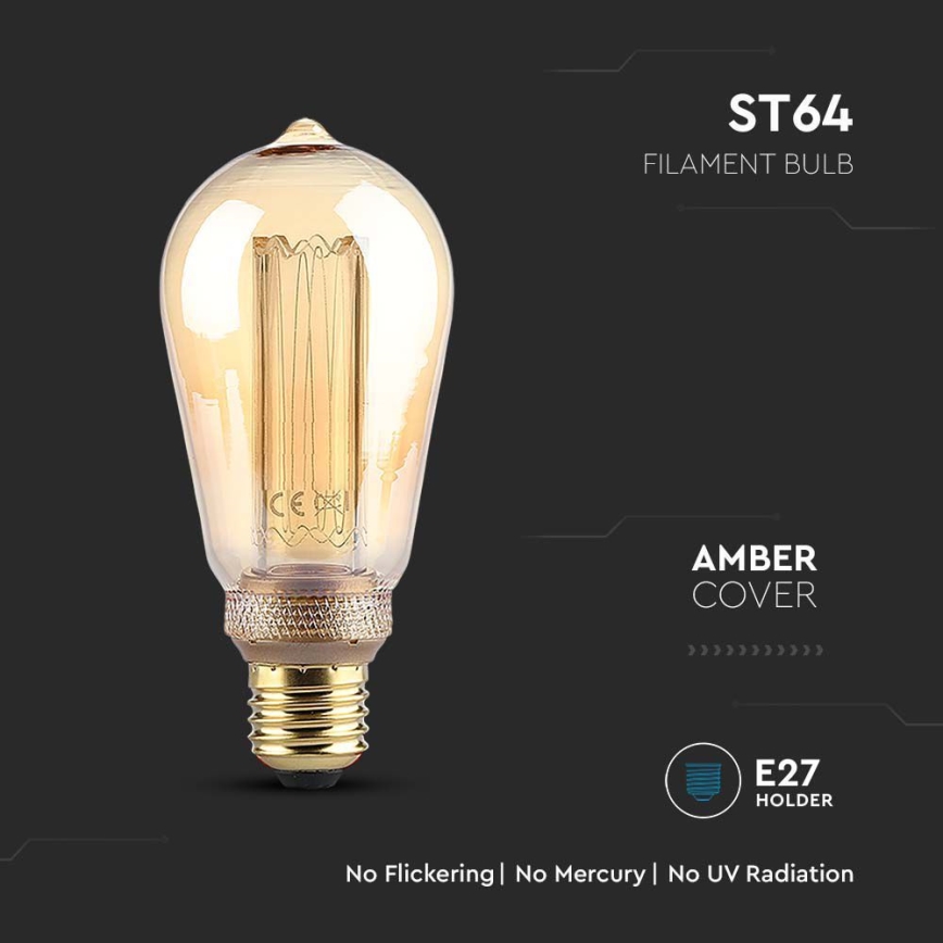 Bombilla LED FILAMENT ST64 E27/4W/230V 1800K Art Edition