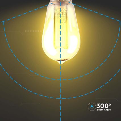 Bombilla LED FILAMENT ST64 E27/4W/230V 1800K Art Edition