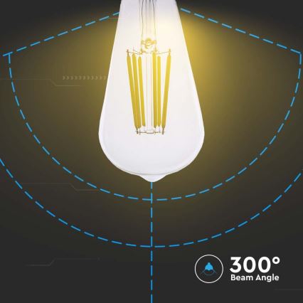 Bombilla LED FILAMENT ST64 E27/4W/230V 3000K Clase energética A