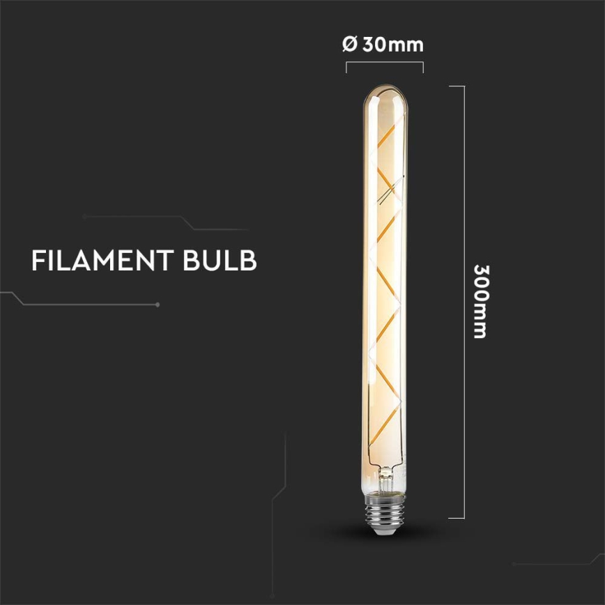 Bombilla LED FILAMENT T30 E27/7W/230V 2200K