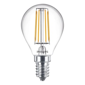 Bombilla LED filamento Philips E14/4,3W/230V 4000K