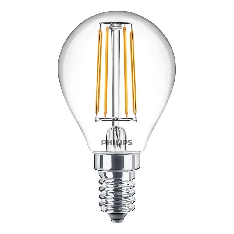 Bombilla LED filamento Philips E14/4,3W/230V 4000K