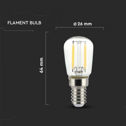 Bombilla LED Filamento ST26 E14/2W/230V 6500K