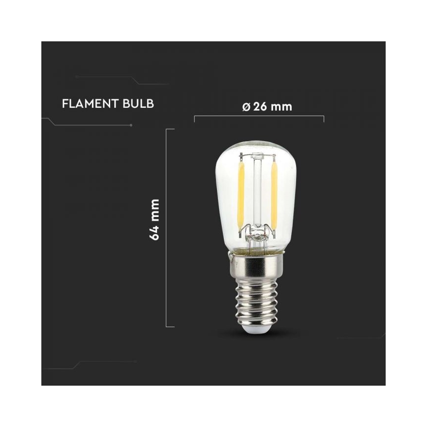 Bombilla LED Filamento ST26 E14/2W/230V 6500K