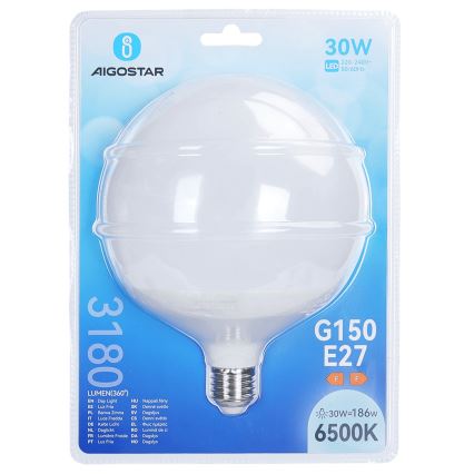 Bombilla LED G150 E27/30W/230V 6500K - Aigostar