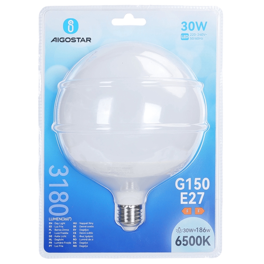 Bombilla LED G150 E27/30W/230V 6500K - Aigostar