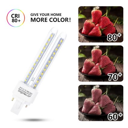 Bombilla LED G24D-3/11W/230V 6500K - Aigostar