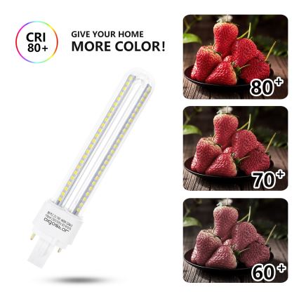 Bombilla LED G24D-3/15W/230V 6500K - Aigostar
