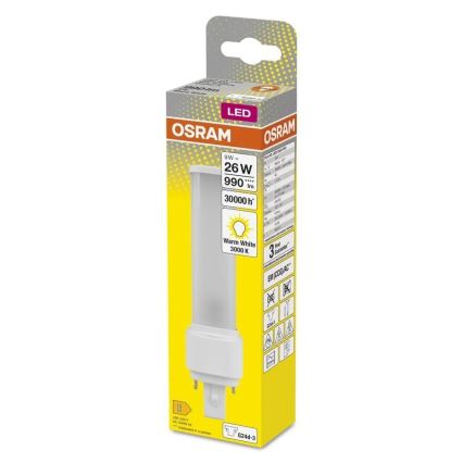 Bombilla LED G24d-3/9W/230V 3000K - Osram