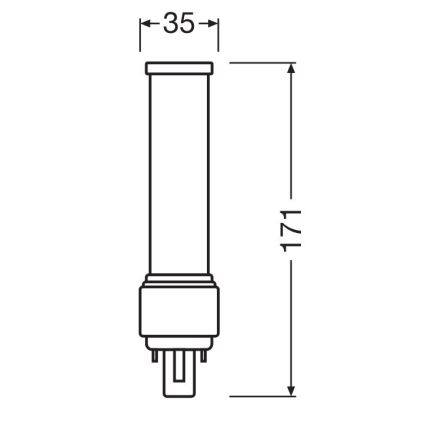 Bombilla LED G24d-3/9W/230V 3000K - Osram