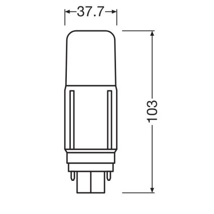 Bombilla LED G24d/5,5W/230V 3000K - Osram