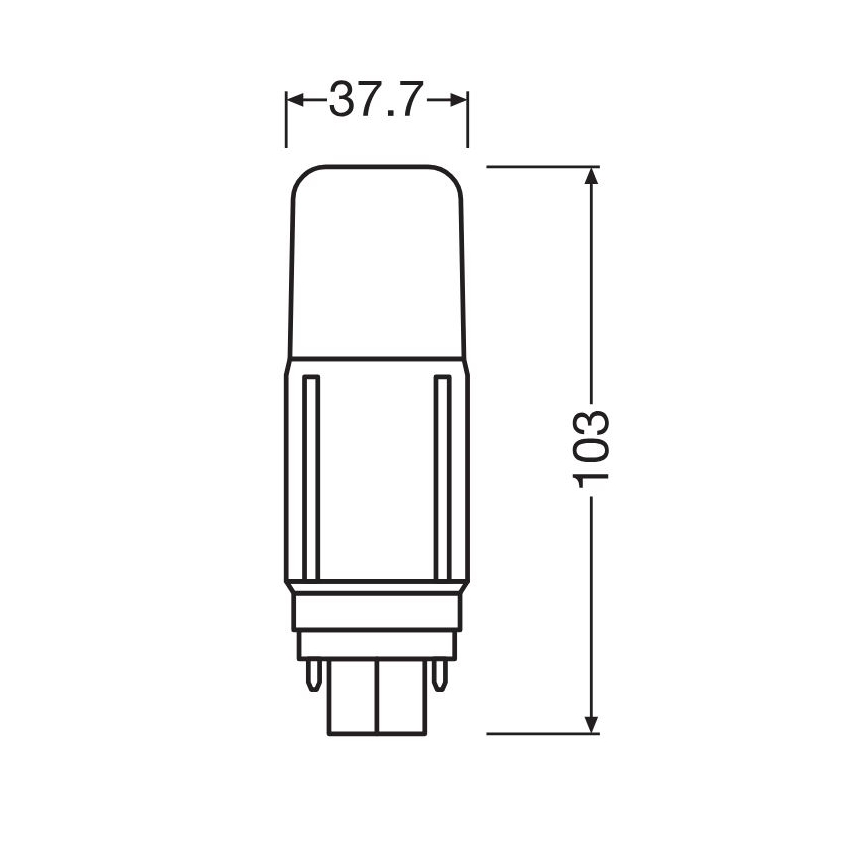 Bombilla LED G24d/5,5W/230V 3000K - Osram