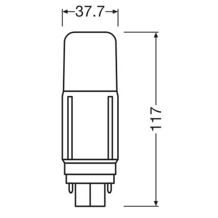 Bombilla LED G24d/7,5W/230V 4000K - Osram