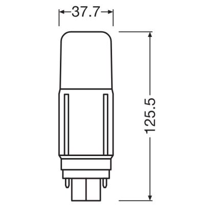 Bombilla LED G24d/9,5W/230V 4000K - Osram