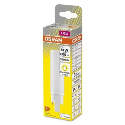 Bombilla LED G24q-1/6W/230V 3000K - Osram