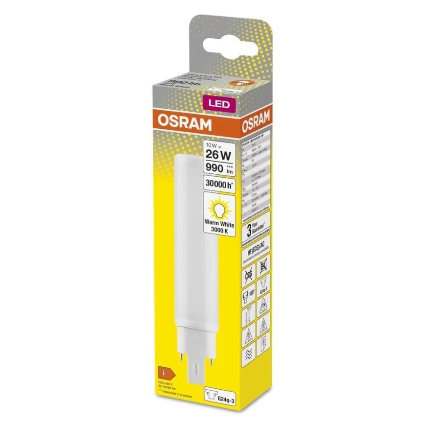 Bombilla LED G24q-3/10W/230V 3000K - Osram