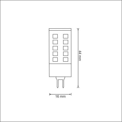 Bombilla LED G4/3W/12V 3000K
