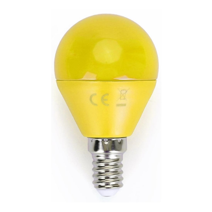 Bombilla LED G45 E14/4W/230V amarilla - Aigostar