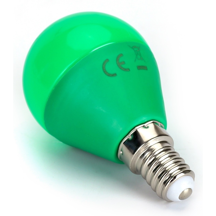 Bombilla LED G45 E14/4W/230V verde - Aigostar