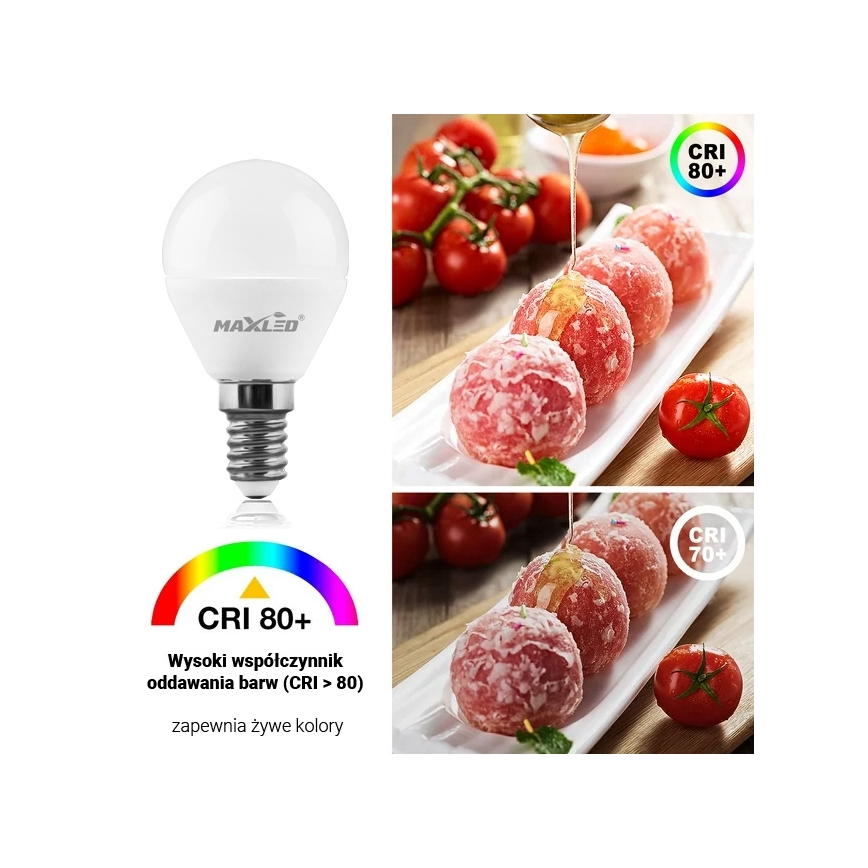 Bombilla LED G45 E14/7W/230V 4000K