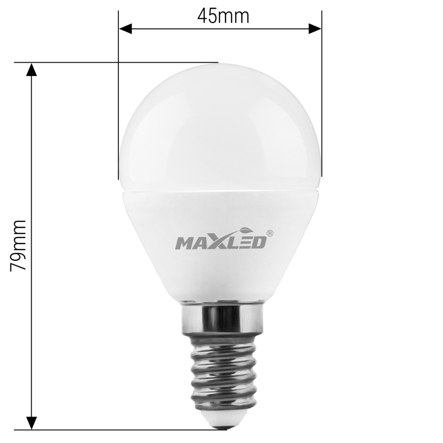 Bombilla LED G45 E14/7W/230V 4000K
