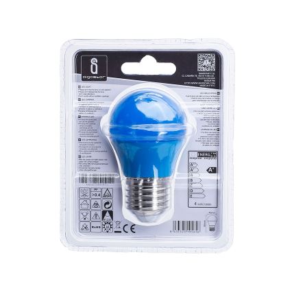 Bombilla LED G45 E27/4W/230V azul - Aigostar