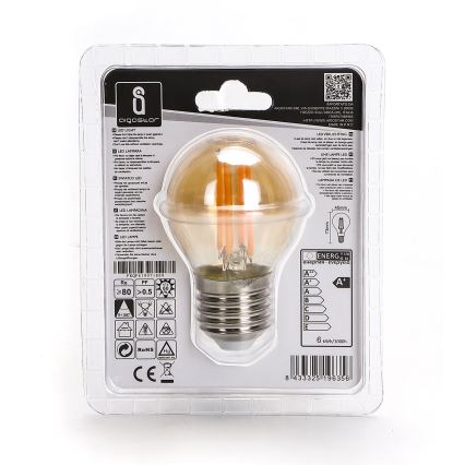 Bombilla LED G45 E27/6W/230V 2200K - Aigostar