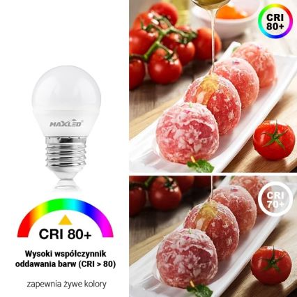 Bombilla LED G45 E27/8W/230V 4000K