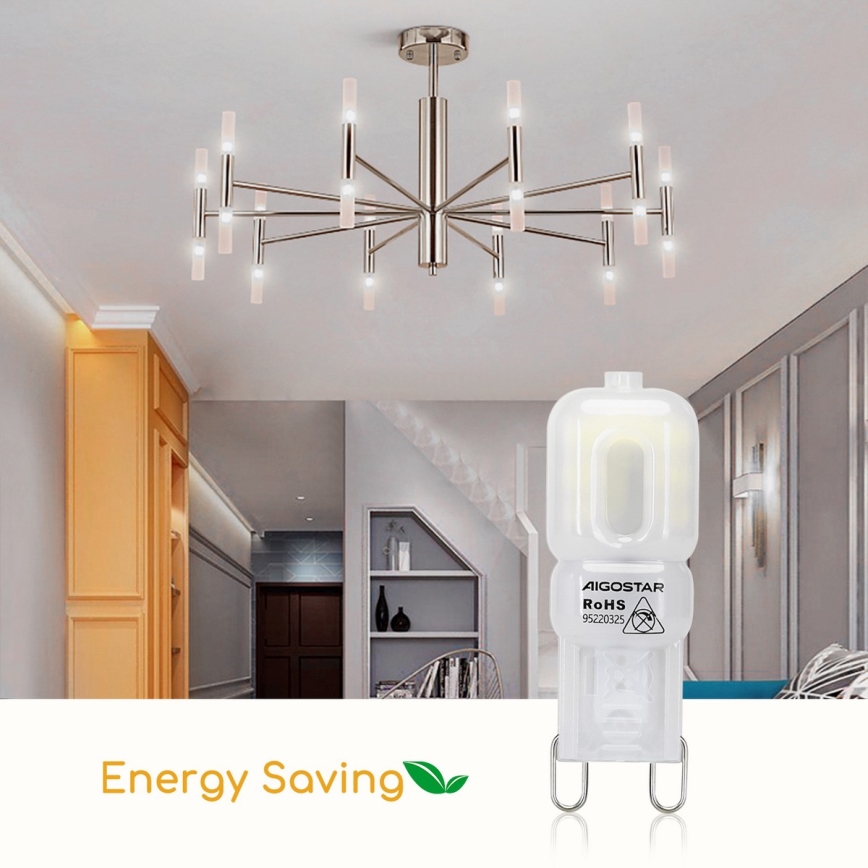 Bombilla LED G9/2W/230V 6500K - Aigostar