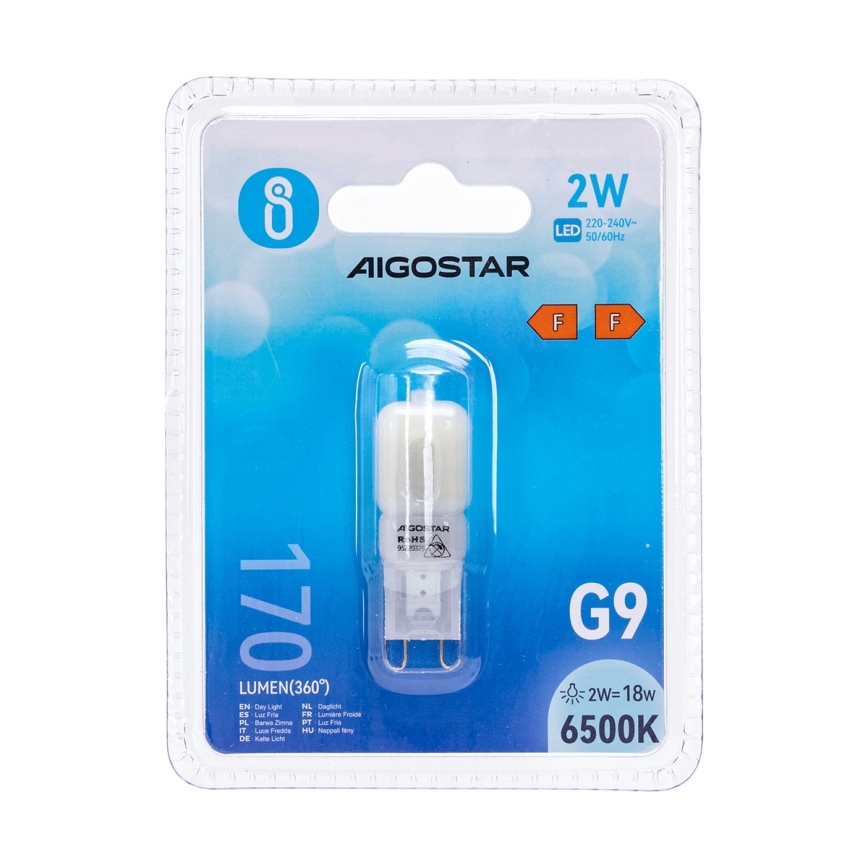 Bombilla LED G9/2W/230V 6500K - Aigostar