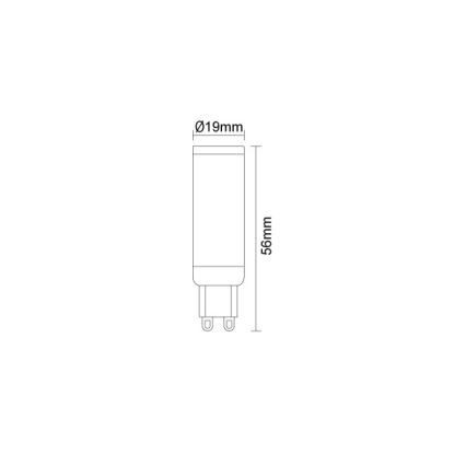 Bombilla LED G9/4,6W/230V 4000K
