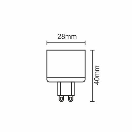 Bombilla LED G9/5W/230V 2800K