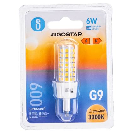Bombilla LED G9/6W/230V 3000K - Aigostar
