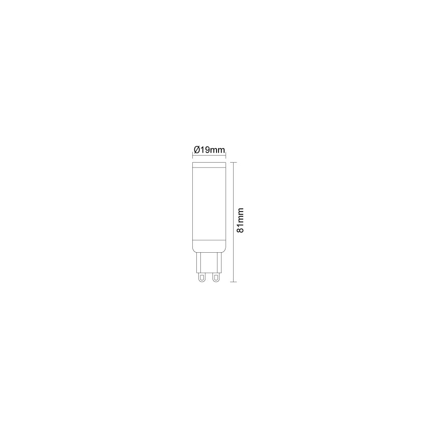 Bombilla LED G9/7,6W/230V 4000K