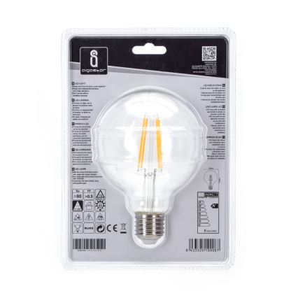 Bombilla LED G95 E27/8W/230V 2700K - Aigostar