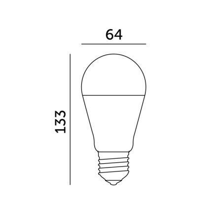 Bombilla LED GS E27/17W/230V 3000K