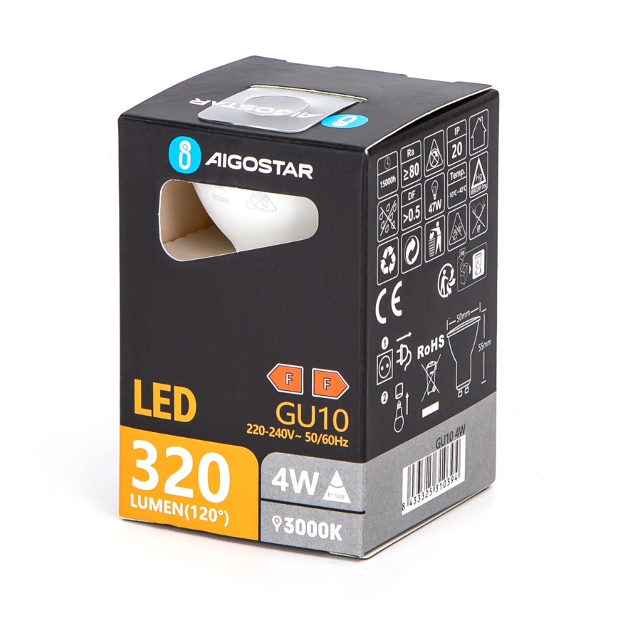 Bombilla LED GU10/4W/230V 3000K - Aigostar