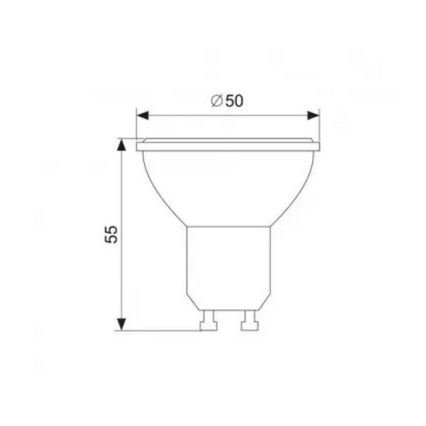 Bombilla LED GU10/7W/230V 6500K