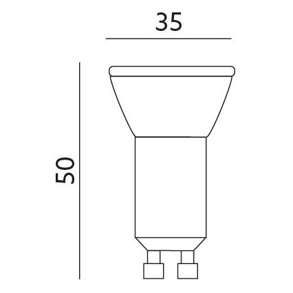 Bombilla LED GU10-MR11/4W/230V 4000K