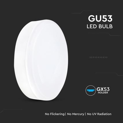 Bombilla LED GX53/6,4W/230V 4000K